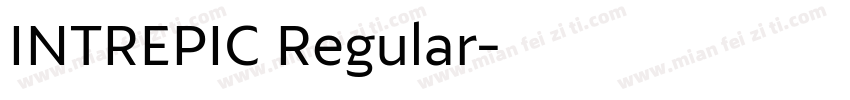 INTREPIC Regular字体转换